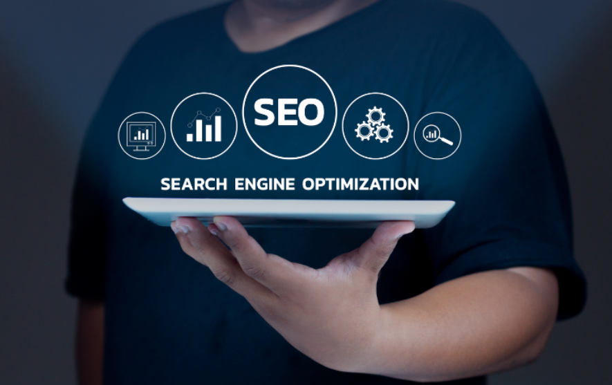 A visual of SEO strategies highlighting the importance of managed services for online visibility.